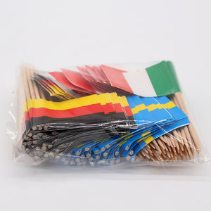 Drapeaux miniatures jetables en bois de Chine pour décoration de fête, <span class=keywords><strong>cocktail</strong></span>, <span class=keywords><strong>bar</strong></span> à nourriture, gâteau - Product Image 5