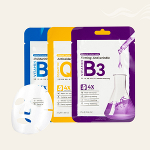 Hydrat hóa sâu chống khô giữ ẩm tấm mặt nạ nuôi dưỡng điều trị da mặt sửa chữa Vitamin B5 dưỡng ẩm mặt nạ - Product Image 6