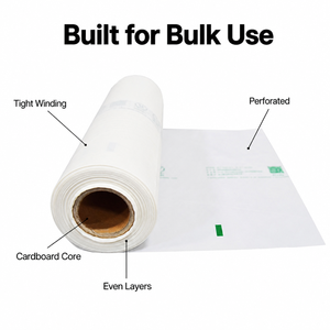 Industrial HDPE Refuse Sack Roll Extra Thick Bin Liners Puncture Resistant Waste Disposal <b>Bags</b> for Hotels Restaurants - Product Image 5
