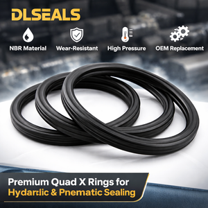 Уплотнительное кольцо DLSEALS Black NBR Quad Design X <span class=keywords><strong>Ring</strong></span> для промышленных гидравлических и пневматических систем, высоконапорное, OEM-замена, выставка March Expo 2026 - Product Image 4