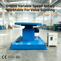 Table de travail rotative à vitesse variable DN800 pour le rectage des vannes