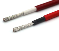 Cable Solar TUV EN50618 PV1-F de 4mm 6mm 10mm² DC 1500V XLPE con Doble Aislamiento de Cobre Estañado para Paneles Fotovoltaicos