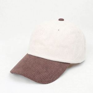 หมวกแก๊ป 6 แผง แบบไม่มีโครง ทรงเตี้ย สไตล์ Dad Hat ปักโลโก้ได้ตามสั่ง ผ้าคอร์ดูรอย ขายส่ง - Product Image 4