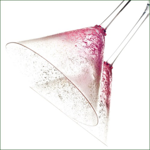 Mano pintado de rojo y oro brillo copas de <span class=keywords><strong>Martini</strong></span> - Product Image 2