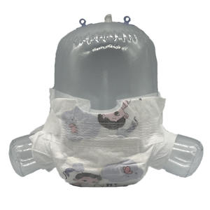 Couches jetables pour bébés et tout-petits, design de dessin animé, vente en gros OEM, couches pour nourrissons, utilisation pratique, haute absorption - Product Image 4