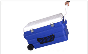 <span class=keywords><strong>Badu</strong></span> 90L/85QT boîte de refroidissement de glace de Camping de pêche en plein air grands refroidisseurs rotomoulés avec roues - Product Image 3