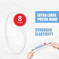 Bandas Elásticas de Goma Resistentes y Anchas, Bandas de Goma Blancas Grandes Personalizadas de 8 Pulgadas, Bandas de Goma para el Hogar