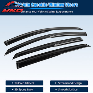 Pare-soleil de fenêtre style Mugen pour Honda Accord 18-25, déflecteur de pluie, 4 pièces - Product Image 3