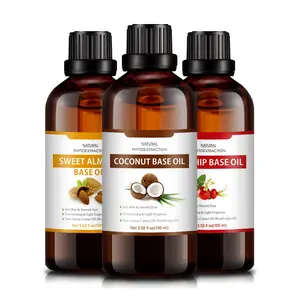 Aceite de aguacate de coco, almendro dulce orgánico nutritivo, aceite portador Natural, al por mayor - Product Image 1