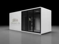 Maison conteneur moderne de 20 pieds personnalisée JHCE pour l'extérieur, mobile, modulaire, résidentielle, de luxe, préfabriquée, bureau