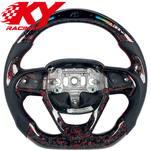 Volante Deportivo de Fibra de Carbono Forjado con Pantalla LED Personalizada para Jeep Grand Cherokee 2014-2020 SRT, para Wrangler JK JL - Product Image 1