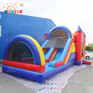 Castelo de salto inflável comercial, combo de deslize dupla para negócios de aluguer de festas