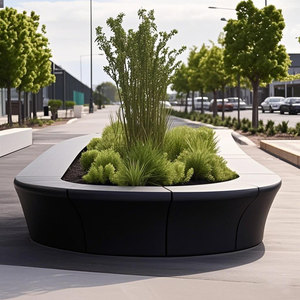 Bancs de jardin en fibre de verre GRC robustes G034, résistants aux intempéries, sièges pour arbres, mobilier commercial extérieur, hôpital, salle de sport - Product Image 3