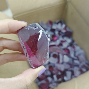 Gemas sin Cortar, Materia Prima, Rodolita # Piedra Preciosa Sintética Nanosital A2449 en Bruto para la Fabricación de Piedras Sueltas - Product Image 2