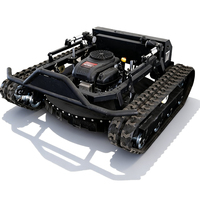 Robot Pemotong Rumput Pintar Rc Remote Zero Turn Tanpa Kabel 4-Tak Bensin Self Propelled