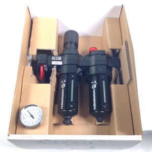 BL64-601 3/4 FRL, Automatic Drain, 40um Filtration Size - With <b>Gauge</b> - Product Image 6