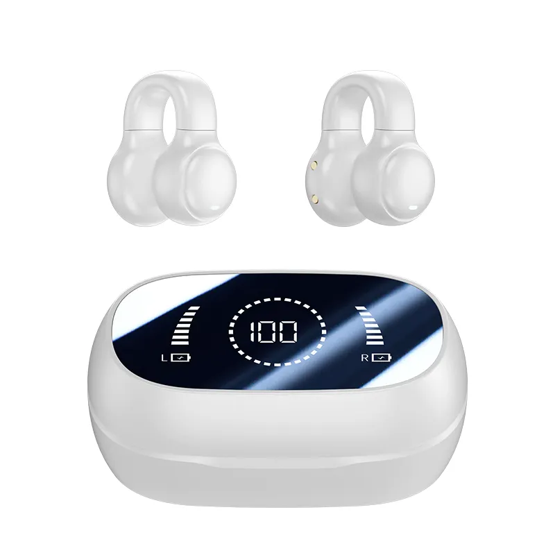 EIJIAR M47 Earphone olahraga jarak jauh HD panggilan suara nirkabel 5.3 tampilan Digital transmisi cepat earbud kualitas tinggi