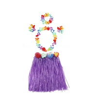 Ensemble de 5 articles de fête en plastique en gros pour femmes adultes, Halloween, Nouvel An, Ramadan, costumes de danse de remise de diplôme, herbe hawaïenne