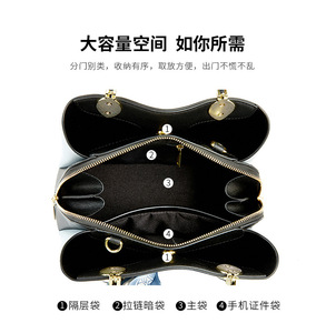 Luxury Design Customized Wholesale Pu Leather Tote <b>Bags</b> Trendy Solid Color Handbags Crossbody <b>Bag</b> for Women - Product Image 4