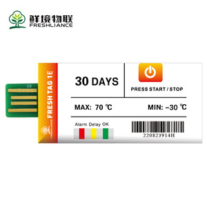 Enregistreur de température Fresh Tag 1E de Freshland Electronics -30 à 70°C, surveillance de la chaîne du froid pendant 30 jours - Product Image 1