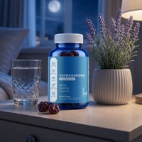 Gummies d'Ashwagandha Véganes Saveur Baies Mixtes Complément Alimentaire 60 Gummies par Bouteille Soulagement du Stress Soutien au Sommeil Marque Propre OEM