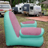 Vente chaude Personnalisé Moderne Rose Simple Air Canapé Chaise Pliable Canapé Gonflable pour Une Utilisation Intérieure/Extérieure