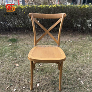 Silla de Resina Plástica de Color Madera Desmontable para Decoración de Jardín y Bodas al Aire Libre, Venta al Por Mayor - Product Image 4