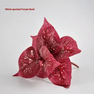 Миниатюрное искусственное растение бонсай из шелка с листьями в форме редиса и капельками воды, декоративное растение Гуаньинь в горшке, настенная зелень, рождественское украшение - Product Image 6