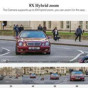 Con người tự động theo dõi 2K 4MP + 4MP PoE Dome IP mạng Máy ảnh tốc độ cao PTZ 4MP ống kính kép 8X Zoom quang PoE IP PTZ máy ảnh - Product Image 3