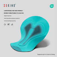 SOKIND Short de cyclisme haute performance rembourré, antibactérien, avec chamois, évacuant l'humidité, pour hommes et femmes