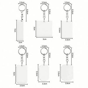 ของขวัญส่งเสริมการขายสำหรับกิจกรรมบริษัท พิมพ์โลโก้ตามสั่ง พวงกุญแจเปล่าสำหรับงานซับลิเมชั่น พวงกุญแจซับลิเมชั่น - Product Image 5