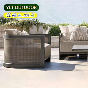 Moderno patio sofá al aire libre impermeable Patio <span class=keywords><strong>jardín</strong></span> Muebles Resort aluminio lujo <span class=keywords><strong>Hotel</strong></span> PE ratán <span class=keywords><strong>jardín</strong></span> sofás conjuntos - Product Image 1