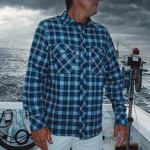 High quality Hooded Fish wordings <b>Personalised</b> Uv 50 Bulk Custom madejerseys Camet button down fishing shirt - Product Image 2