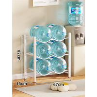 Support de bouteille d'eau modulaire en métal écologique de 5 gallons pour bureau et maison, distributeur d'eau, étagère de rangement à 5 niveaux