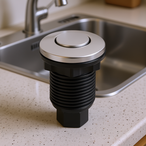 Kit interrupteur à air pour évier, 1 sortie, en acier inoxydable poli, pour broyeur de déchets - Product Image 2