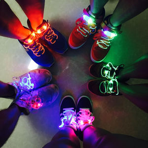 Offre Spéciale Corde Ronde Sport Sneaker Lumière Fluorescente Led Chaussures Dentelle - Product Image 1