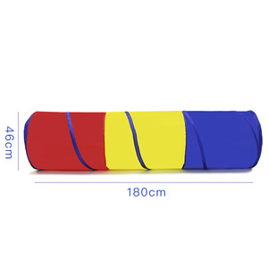 อุโมงค์คลานสำหรับเด็ก บ้านเล่นในร่ม ผ้า 3 สี เนื้อนุ่ม สำหรับเด็กอายุ 10-12 เดือน - Product Image 4