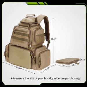 Tactical <b>Backpack</b> Oxford Fabric Waterproof Outdoor Hiking Fishing Travel Shoulder Strap Unisex <b>Multi</b> <b>Compartment</b> Storage - Product Image 5