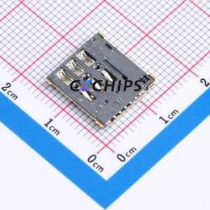 SIM304-TZ7P SIM Card Connector SMD Connector Self-Return Type Nano SIM Card Card Holder With Card Detection - Product Image 2
