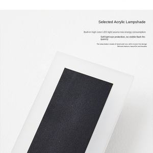 Luz de pared negra satinada de aluminio de 30-240CM, accesorios de iluminación para exteriores con energía Solar impermeable para lámparas montadas en la pared de jardín de Villa - Product Image 2