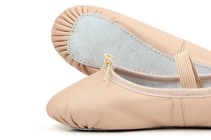 Scarpe <span class=keywords><strong>da</strong></span> Balletto in Vera Pelle con Suola Intera Morbida per Donne in Nero/Rosa per Scuole di Danza - Product Image 2