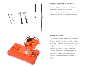Détecteur d'eau portable ADMT-180ZN-Détection instantanée avec interface tactile intelligente - Product Image 6