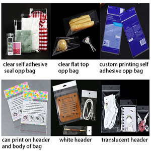 Sacs en plastique Opp auto-adhésif refermables, Poly transparents, 100 unités, avec ruban à <span class=keywords><strong>colle</strong></span> refermable - Product Image 4
