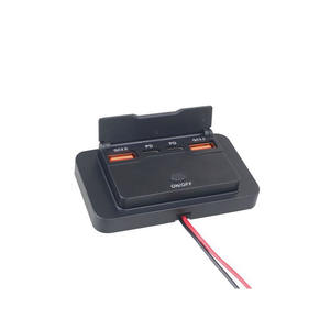 12V/24V Type C <span class=keywords><strong>USB</strong></span> <span class=keywords><strong>prise</strong></span> interrupteurs d'alimentation <span class=keywords><strong>Double</strong></span> PD3.0 QC3.0 Charges rapides <span class=keywords><strong>prise</strong></span> moto Accessoires pour <span class=keywords><strong>voiture</strong></span> Marine - Product Image 3