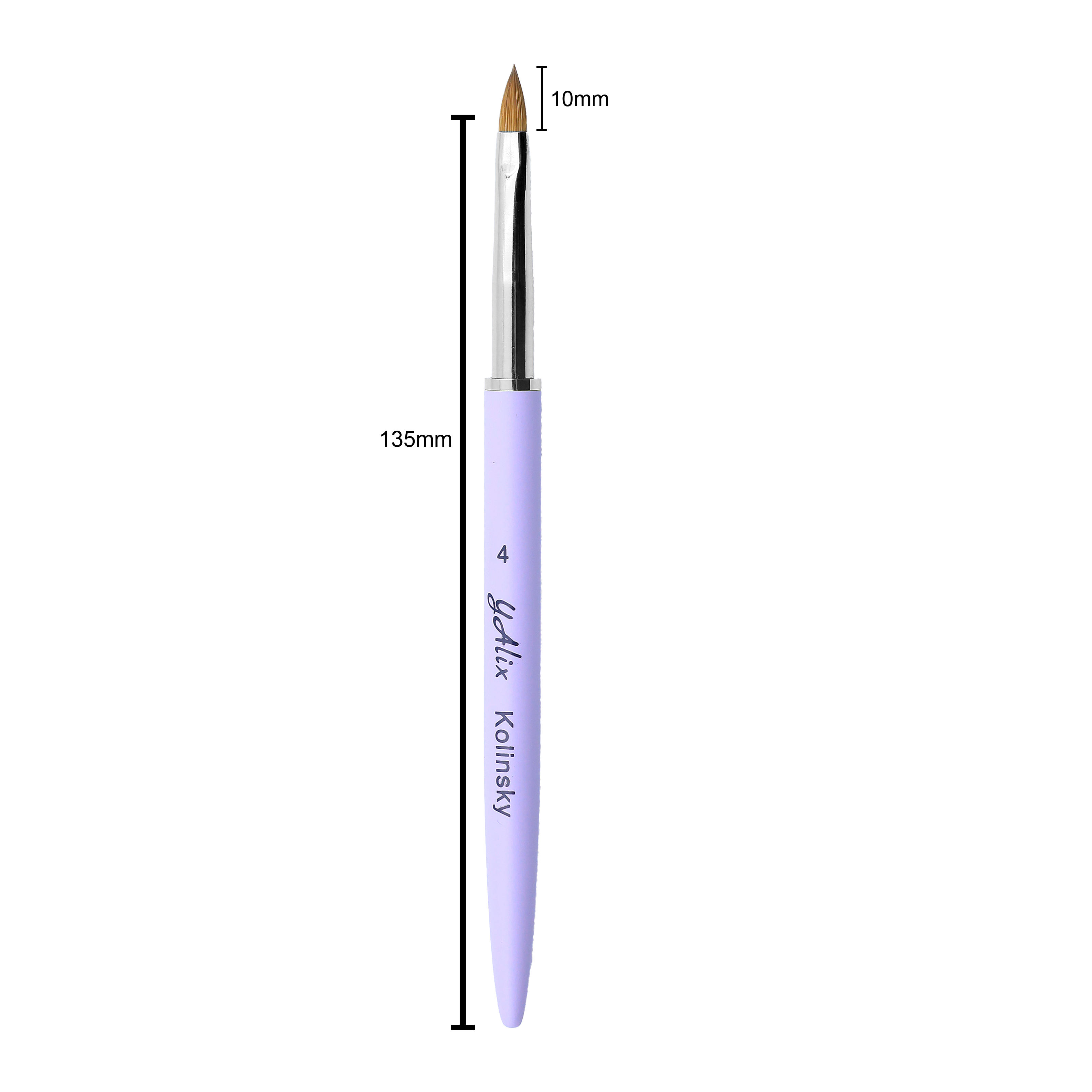 3D Brush #4 Kolinsky Hair (Purple)