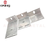 Support de fixation simple en aluminium pour système de bardage de façade, résistant à la rouille