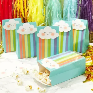 Ensembles de vaisselle jetable personnalisés pour fêtes d'enfants, fournitures d'anniversaire, assiettes en papier, gobelets, serviettes en forme de nuage - Product Image 4