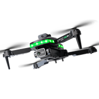 S162 UAV 4K double caméra RC drones Led Flash lumière infrarouge évitement d'obstacles quadrirotor Mini Drone pliable