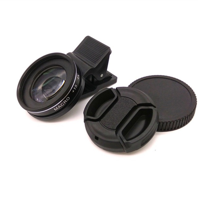 37mm 4k HD Macro Lens External Lens 15X 30X Double Layer Lens Beauty Nail Salon Art Portable Use Phone