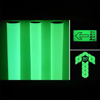 Película Fotoluminiscente de 10 Horas, Papel Luminoso que Brilla en la Oscuridad, Rollos de Vinilo para Textiles